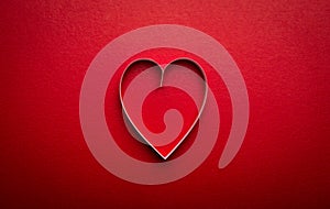 Cuore Viso San Valentino copiare spazio 