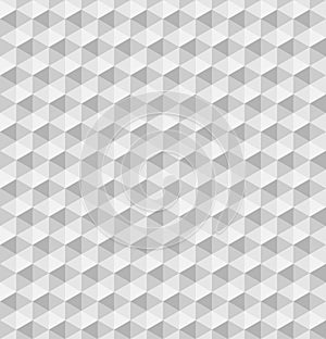 Paper hexagonal pyramids. Seamless vector pattern background. 3D relief
