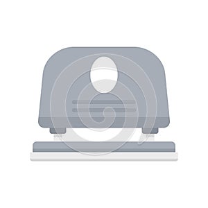 Paper hole puncher icon flat isolated vector