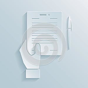Paper icon of a business offer