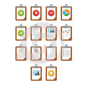 Paper icons, Document icon, Vector EPS10