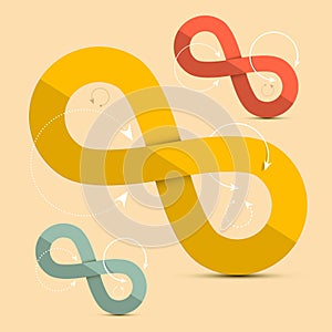 Paper Infinity Symbols Set