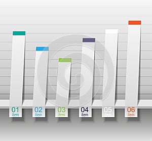 Paper infographics for presentation of numerical data