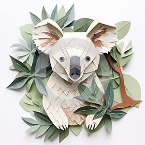 Paper Koala Craft: Nature-inspired Forms With Moshe Safdie Style