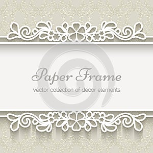 Paper lace background