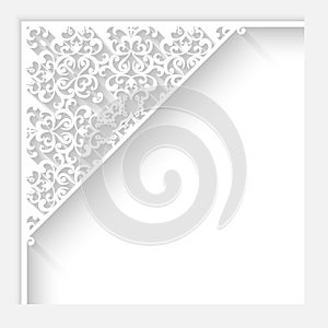 Paper lace corner
