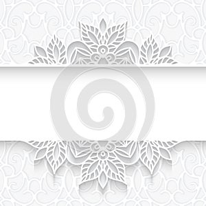 Paper lace divider frame