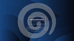 Paper layer circle blue abstract background. Curves and lines use for banner, cover, poster, wallpaper, design with space for text