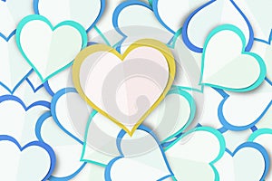 Paper Love Heart Background