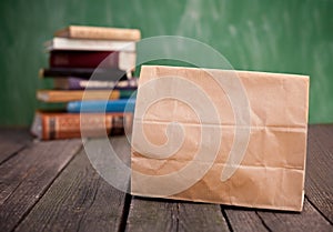 Paper lunch bag for school