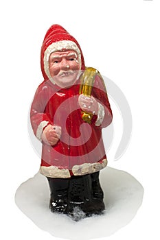 Paper-mache Santa Claus toy (with sack)