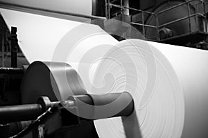 The paper machine in the factory