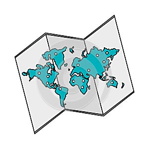 paper map icon image