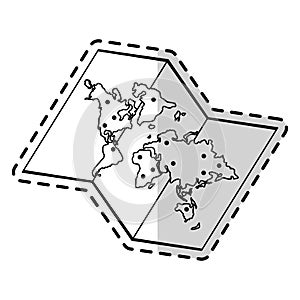 paper map icon image