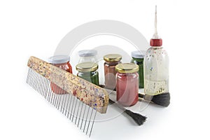 Paper marbling tools