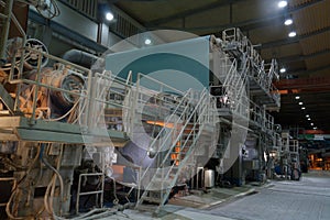 Paper mill - inside panoramic view