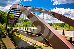 The Paper Mill Road Bridge over Loch Raven Reservoir in Baltimore, Maryland.