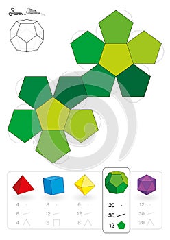 Paper Model Dodecahedron