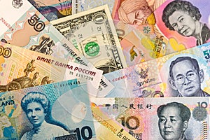 Paper money from around the world