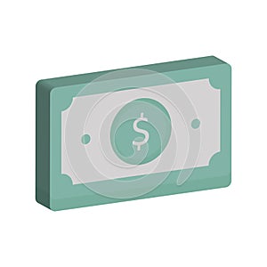 Paper money Isometric Vector Isolated icon which can easily modify or edit