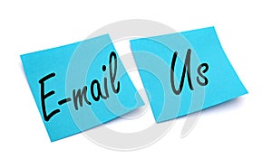 Paper note e-mail us