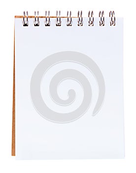 Paper notepad isolated