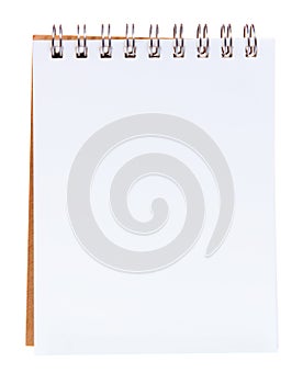 Paper notepad isolated photo