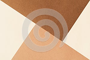 Paper for pastel overlap in beige and terracotta colors for background, banner, presentation template. Trendy paper for photo