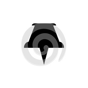 Paper Pin Icon Design Vector Template