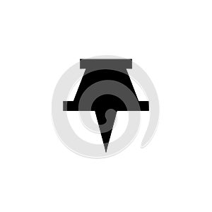 Paper Pin Icon Design Vector Template