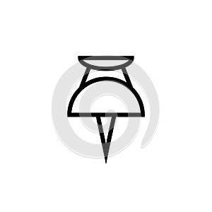 Paper Pin Icon Design Vector Template