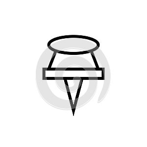 Paper Pin Icon Design Vector Template