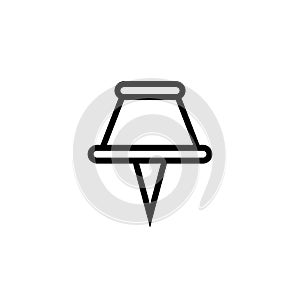 Paper Pin Icon Design Vector Template