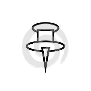 Paper Pin Icon Design Vector Template