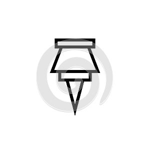 Paper Pin Icon Design Vector Template