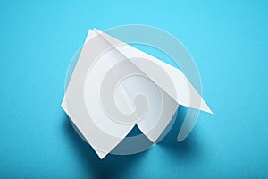 Paper plane, origami concept. Telegram