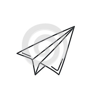 Paper Plane Outline