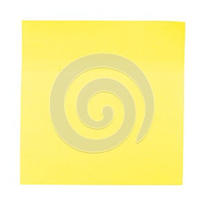Paper post it note on white background
