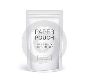 Paper pouch zipper bag packaging mockups