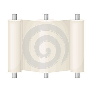 Paper Production with Raw Material Calendering and Rolling into Rolls Vector Illustration photo