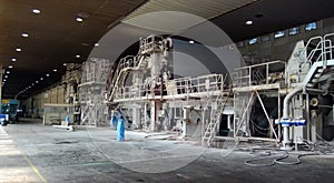 Paper and pulp mill - Fourdrinier Paper Machine photo