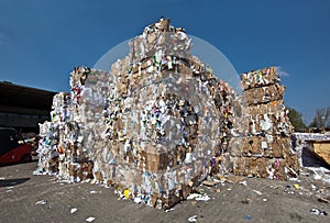 Paper recycling depot