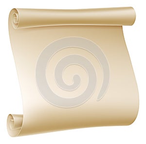 Paper Scroll Illustration