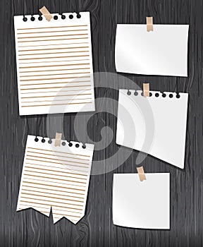 Paper set vector