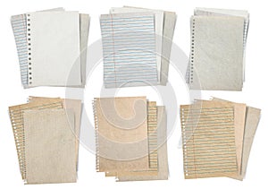 Paper sheet isolated on white background photo