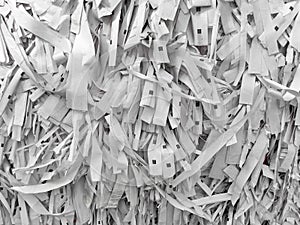 Paper shredded recycle background