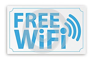 Paper Sign Free WiFi