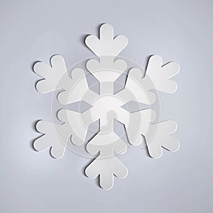 Paper snowflake applique.