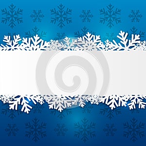 Paper snowflake border