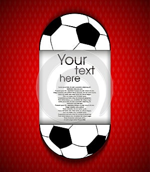 Paper soccerball background